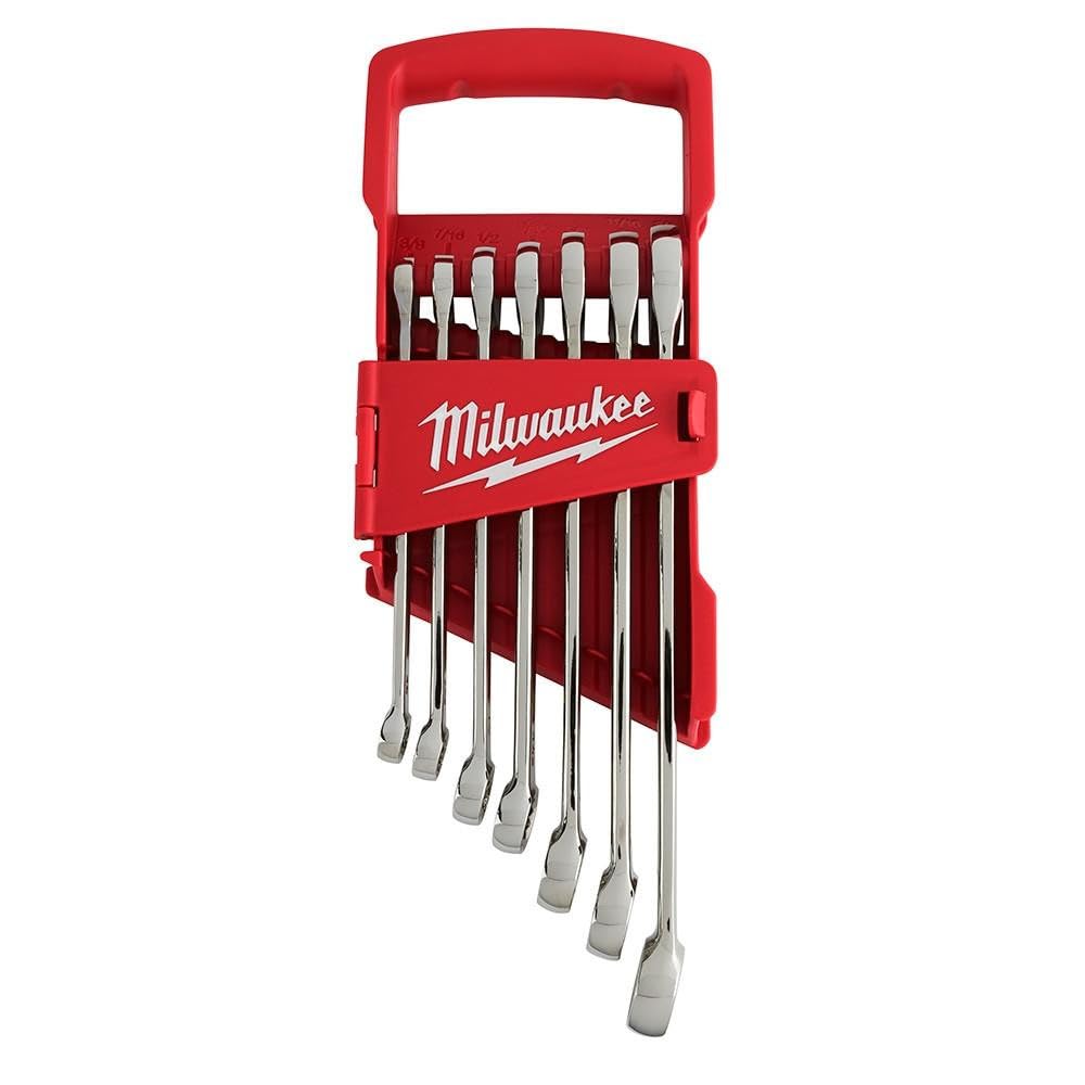 Milwaukee MHT48229407 Imperial MAX BITETM Combination Spanner Set 7 Piece, Red