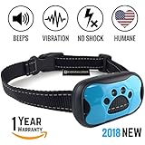Dog Bark Collar 2018 - Stop Barking Now! Fast Results, Safe, Humane Anti Barking Device Training Control &amp; Deterrent | Puppy, Adult, Small, Medium, Large Dog. No Shock, Sound, Vibration