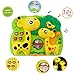 Giraffe Dream Soother Crib Toy - INvench 2 in 1 Nightlight Sleep Soother Slumber Buddies with Dual Projection and Melodies Christmas Gift (Yellow)