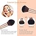 BESTOPE 18 PCs Makeup Brushes Premium Kabuki Makeup Brush Set Synthetic Foundation Blending Blush Face Eyeliner Shadow Brow Concealer Cosmetic Brush Set (Gift Box Rose Gold)