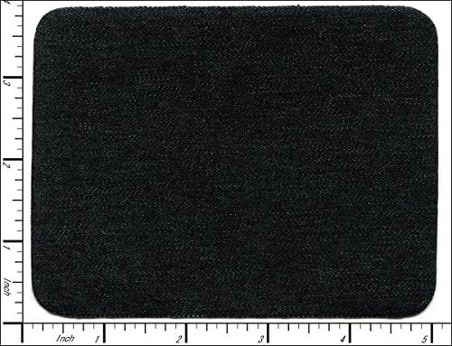 Qiagraphix AP052dC1:20 Pcs Iron on repair PATCH Jean Cinder Black Denim 4.9"x3.6"