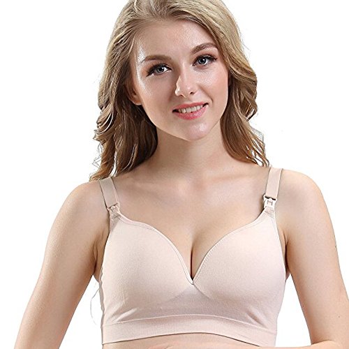 women Drop Clip Comfort cotton breastfeeding pregnant maternity nursing bra 40B