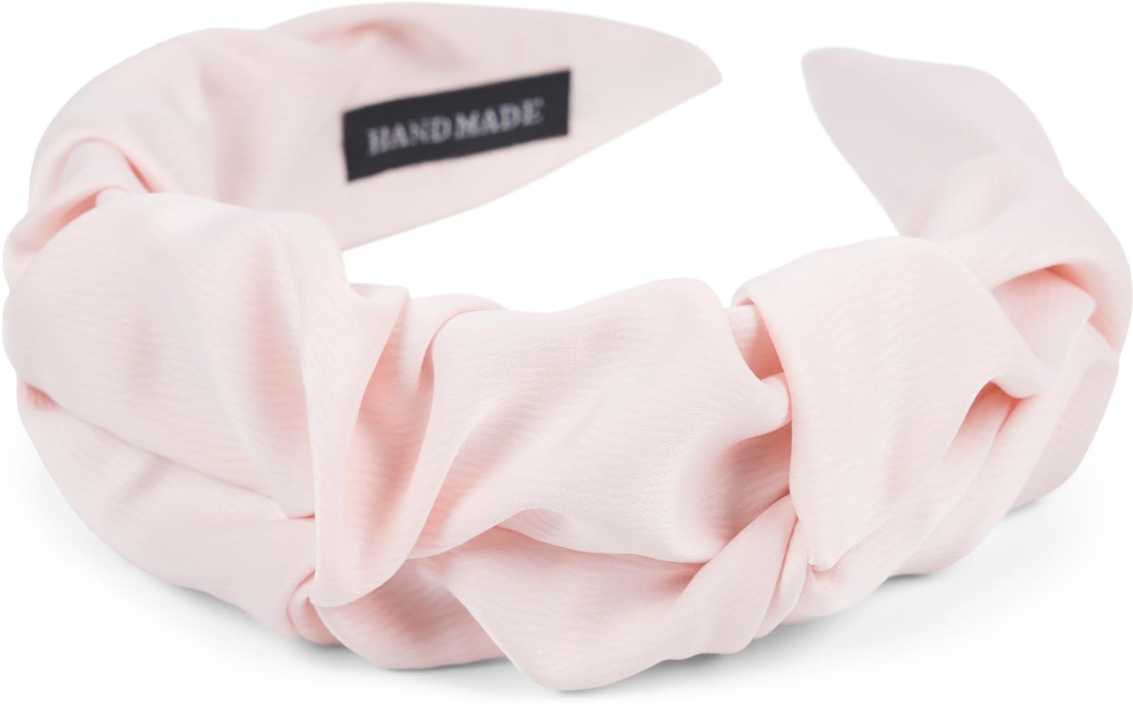 styleBREAKER Women's Headband with Shimmering Braided Surface in Ruffled Look, Hairband, Hair Accessory 04027035, Colour:Powder pink