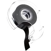 Black and Flexible Backing Roll Tape Adhesive Magnetic with Dispenser | Plastic Strip, Easy Cut Roll, No , for Notes and Posters on Board or Refrigerator
