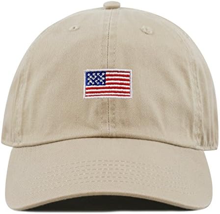 The Hat DepotKids American Flag & Cute Embroidery Cotton Baseball Cap Hat