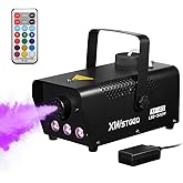 Smoke Machine with Wireless Remote and LED Lights - 500 Watt Fog Machine for Halloween Parties and Stages Featuring 3 Light M