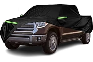 LTDNB Waterproof Car Covers Replace for 2016–2023 Toyota Tundra, All Weather Custom-fit Car Cover with Zipper Door for Rain Snowproof UV Windproof Protection All Weather Car Cover