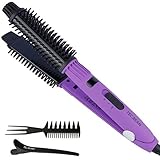 TEC.BEAN 4-in-1 Ceramic Hair Straightener Flat Iron Curling Iron with Heat Settings, 360° Swivel Cord High-Temperature Resistant for Crafting Salon-Quality Style
