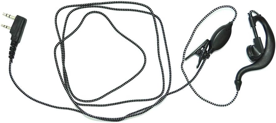 PNI Headset with microphone 2-pin HS81 compatible with CB Radio HP8001 and CB Radio Kenwood, Black - Image 5