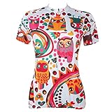 QinYing Cartoon Animals Colorful Short Sleeve Outdoor Bicycle Cycling Jersey