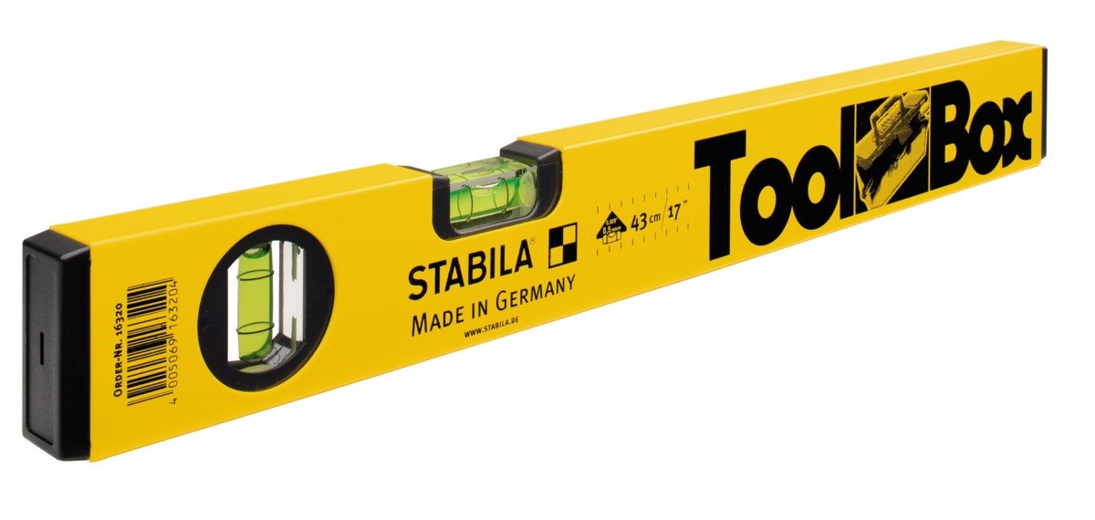 Stabila Toolbox 16320 Spirit Level 43 cm Yellow