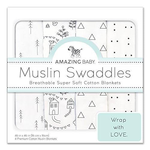 Amazing Baby Muslin Swaddle Blanket for Baby Boy & Girl, Receiving Blanket for…