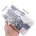 Baby Silicone Teether Beads BPA Free Food Grade Pacifier Clip Teething Beads Grey and White Series DIY Jewelry Chewable Nursing Necklace Accessories