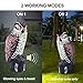 Ohuhu Solar Powered Horned Owl Decoy with Flashing Eyes & 3 Different Scary Sounds