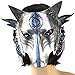 Partyfareast Cosplay Wolf Costume Mask Full Face Mask for Men Women (Silver)