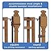 Summer Infant Multi-Use Deco Extra Tall Walk-Thru Gate, Bronze with Banister Installation Kit