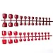 Summer Solid Color False Toe Nails Tips 168pcs 7 sets 7 Colors Style Exclusive Nails Collections Colorful
