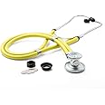 ADC - 641NY Adscope 641 Sprague Stethoscope with 5 Interchangeable Chestpiece Options, Neon Yellow