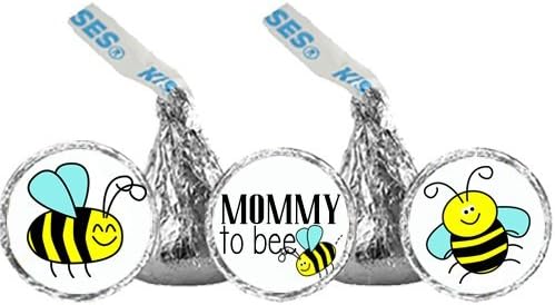 Bumble Bee Baby Shower / Birthday Party Favor, Chocolate Kisses Stickers / Party Favors
