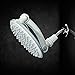 HealthyLifeStyle! Shower Head | Rainfall High Pressure 9.5” w/Adjustable Extension Arm | 109 Self-Clean Jets | Chrome, White and Brushed Nickel