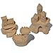 Miniature Fairy Garden Sandcastle Sculptures, Set of 3