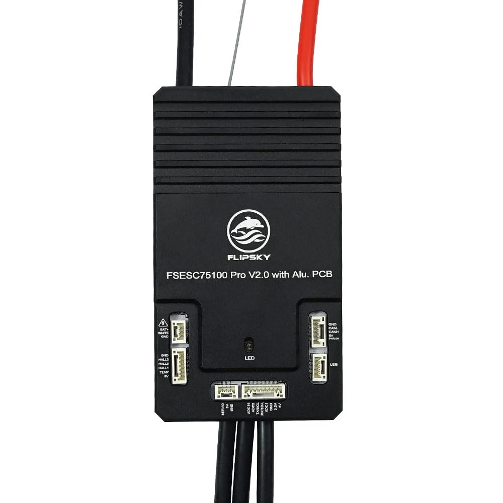 FLIPSKY 75100 Pro V2.0 with Aluminum PCB with Power Button Based on VESC for Electric Skateboard/Scooter/Ebike Speed Controller