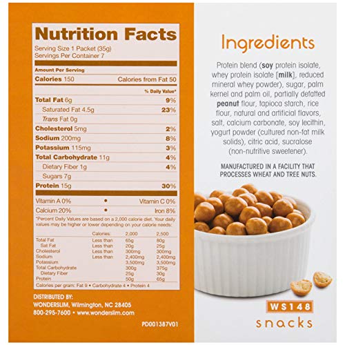 WonderSlim Weight Loss Sweet Poppers Puff Snacks High Protein, Low
