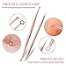 Blackhead Remover Kit,Rose Gold Stainless Steel Gilding Comedone Extractor Tool,Anti-microbial Double-side,Treatment for Blemish, Whitehead Popping,4 PCS