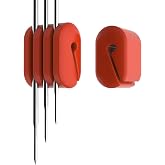 Cappec Pot/Cup Clip for Thermometers - Silicone, Non-Scratch, Hand-Free Cooking, Heat Resistant - Compatible with Most Probe Sizes - Great Gift Idea