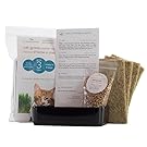 Cat Grass Grow Kit. Easily grow 3 trays of fresh, organic superfood for your cat on your windowsill in about 9 days.