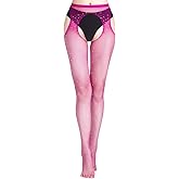 Shecret Women's Fishnet Stockings Glitter Rhinestone Stockings Sparkly Tights