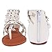 SheSole Women's Dress Flat Gladiator Sandals Strappy Back Zip Thong Beach Shoes