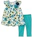 Kids Headquarters Baby Girls Tunic Set-Capsleeves, Turquoise, 24M