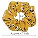 WillingTee 20pcs Women's Hair Scrunchies Chiffon Flowers Elastic Hair Bands Scrunchy Hair Ties Ropes Scrunchie Hair Scrunchies Chiffon Ponytail Holder for Women and Ladies