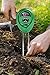 Soil Tester 3 In 1 Digital Sunlight Moisture PH - Soil Test Kit Meter with pH Acidity Moisture Sunlight Testing - for Garden Lawn Fertility