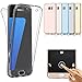 AMASELL Galaxy S7 Edge Case, Full Dody Coverage Case Front and Back Protective Case Shockproof TPU Gel Transparent Clear Cover for Samsung Galaxy S7 Edge with Screen Protector,Clear+Screen Protector