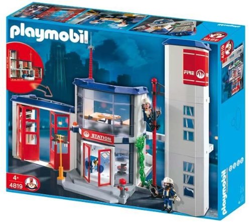 playmobil fire rescue station
