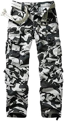 black and white army trousers