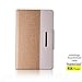 Thankscase Case for iPad Mini 3/2 / 1 (Not for iPad Mini 4), Rotating Case Cover with Wallet Pocket and Hand Strap for iPad Mini 3 & 2nd Gen & 1st Gen.(Gold)