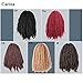 Carina 3 Bundles Afro Kinkys Curly Hair Extensions Long Afro Kinky Marley Twist Braiding Hair For Women And Girl (18 inch, 33#)
