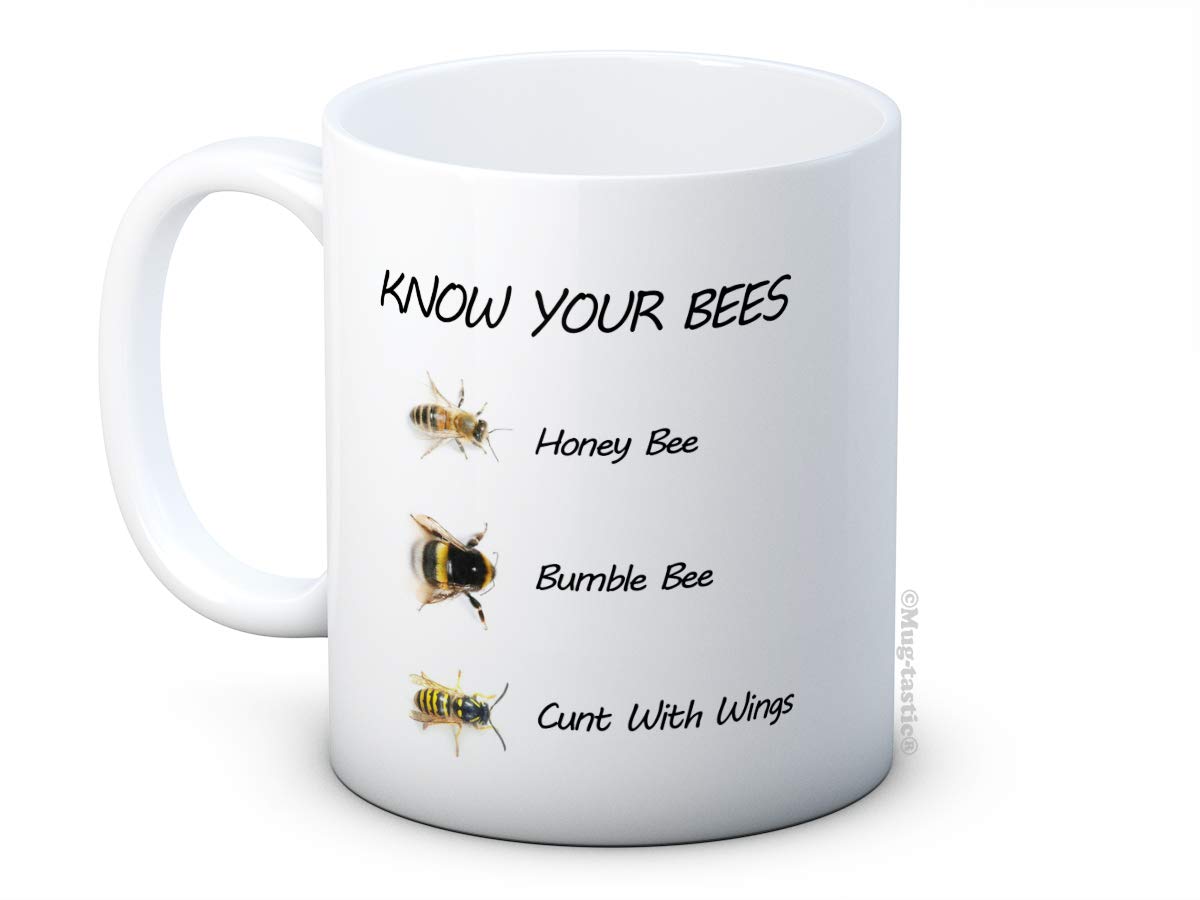 Know Your Bees - Funny Ceramic Coffee Mug