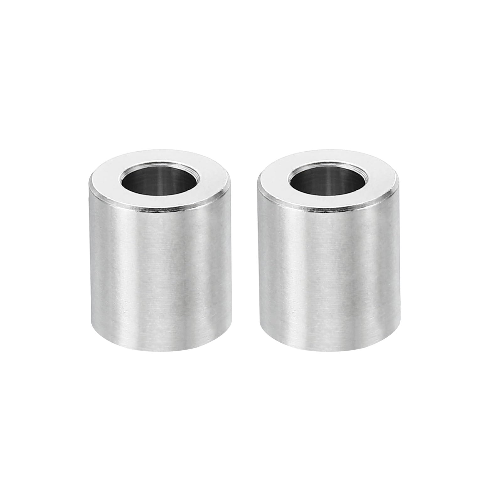 PATIKIL M6 Stainless Steel Spacers, 2 Pcs Metal Spacers Stainless Steel 6.2mm ID x 12mm OD x 16mm L Spacer Screw Standoff Round for 1/4" or M6 Screw Bolts