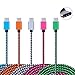 Type C Cable, USB C Charger, Ailkin 5 Pack 6FT Nylon Braided Fast USB C Charging Cord Compatible with Samsung Galaxy S8, LG G5/V20, Google Nexus, Oneplus, MacBook, ChormeBook Pixel, HTC, ZTE and More