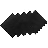 TOPPERFUN 5/10 Pack Anodized Aluminum Sheets, 3.93in Laser Engraving Blanks | 0.02in Thick Black Metal Sign Panel Aluminum Plates for Metal Engraving, Handmade, DIY, Home Decoration