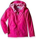 Columbia Big Girls Switchback Rain Jacket, Haute Pink, Large