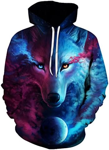 Male Hooded Jacket Hot Sale Brand Wolf Printed Hoodies Men 3D Sweatshirt Quality Plus Size Pullover Novelty 6XL Streetwear