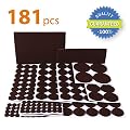 X-PROTECTOR Premium ULTRA LARGE Pack Furniture Pads 181 piece! Felt Pads Furniture Feet ALL SIZES - Your Best Wood Floor Protectors. Protect Your Hardwood & Laminate Flooring with 100% Satisfaction!