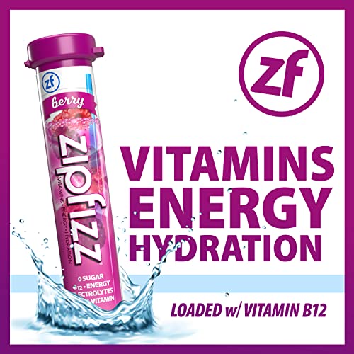 Zipfizz Energy Drink Mix, Electrolyte Hydration Powder with B12 and