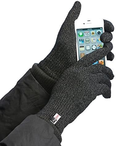 Agloves Sport Touchscreen Gloves, iPhone Gloves, Texting Gloves (Black, Medium/Large)