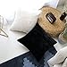 Home Brilliant Pillow Cover 26x26 Plush Solid Faux Fur Euro Sham, 66x66 cm 26 x 26 inch, White